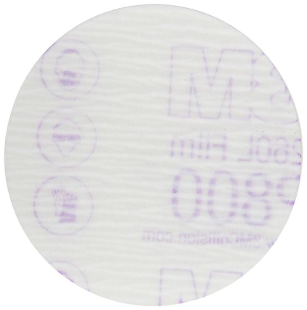 3M 00910 Hookit Finishing Film Disc, 3 Inch, P800 Grade 50/Box
