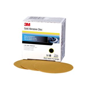 3M 00921 Hookit Gold Disc 236U, 3 in, P80 Grade, 50 Discs, Automotive Abrasive Discs