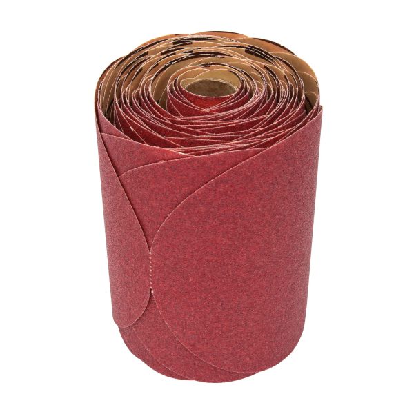 3M 01113 Stikit Red Abrasive Sanding Discs, No Hole, 6 in, 150+ Grade, Pack of 100 Discs, for Auto Sanding, Primer Sanding, E-Coat Sanding
