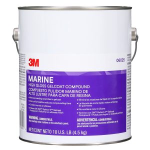 3M 06025 High Gloss Gelcoat Compound, 10 lb, White