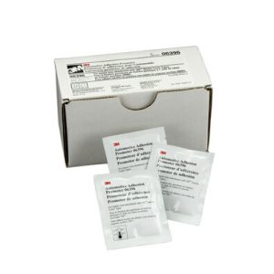 3M 06396 Tape Adhesion Promoter; Used For Most Low Surface Energy Plastics; Liquid; 2.5 Milliliter Packet; Box Of 25