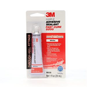 3M 06535 Marine Adhesive Sealant 5200 Fast Cure White Pn01oz Tube