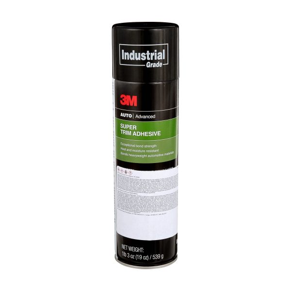 3M 08090 Super Trim Adhesive Clear Color, Lightweight, Long Bonding, Easy To Apply, 19 oz