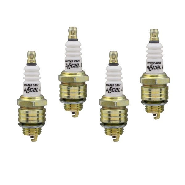 ACCEL 0437S-4 Shorty Copper Core Spark Plug (Pack of 4)