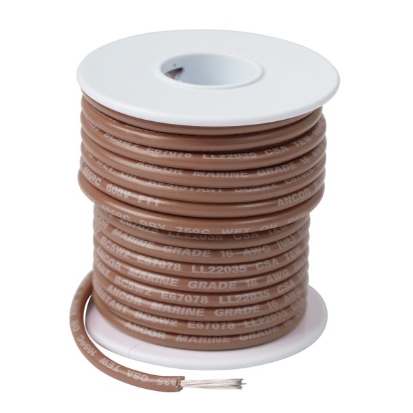 ANCOR 105840 TAN 12 AWG TINNED COPPER WIRE - 400