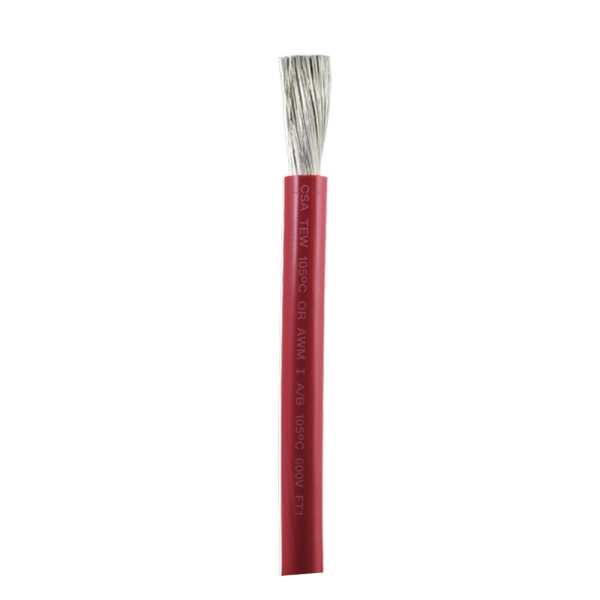ANCOR 1165-FT RED 1/0 AWG BATTERY CABLE - SOLD BY THE FOOT