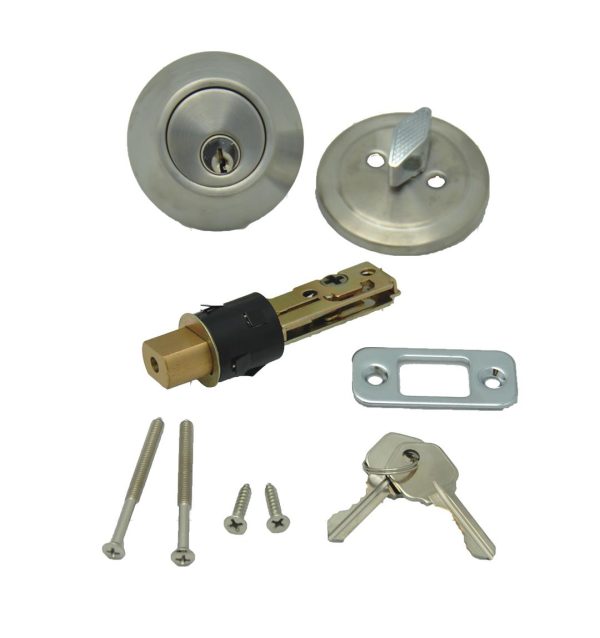 AP PRODUCTS 013222SS 013-222-SS Dead Bolt Lock Set, 1 INCH Throw - Stainless Steel,Silver