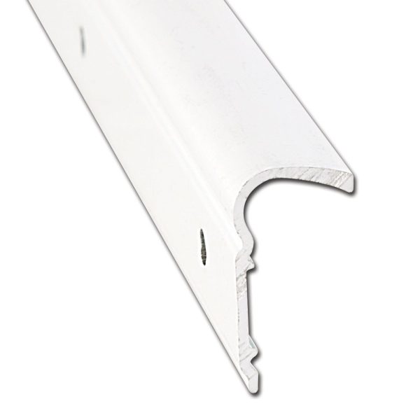 AP PRODUCTS 021-51103-16 ROOF TRIM MILL 16FT EA, Non-Insert Roof Rim Type; 1-1/8 Inch Height x 1/2 Inch Width x 16 Foot Length; Mill; Aluminum; Single