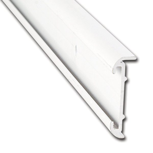 AP PRODUCTS 021-51601-8 Trim Molding; Short Lip Insert Type; 1-3/16 Inch Height x 2/5 Inch Width x 8 Foot Length; White; Aluminum; Single