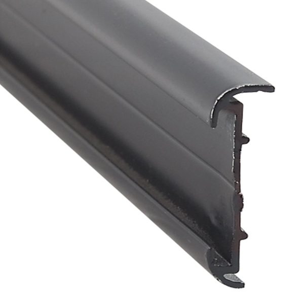 AP PRODUCTS 021-51602-16 SHORT LIP BLK 16FT EA, Short Lip Insert Type; 1-3/16 Inch Height x 2/5 Inch Width x 16 Foot Length; Black; Aluminum; Single