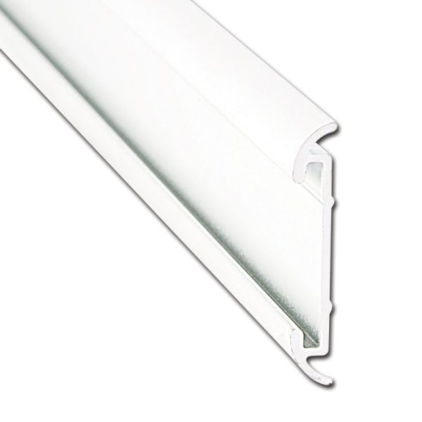 AP PRODUCTS 021-54603-16 FLAT TRIM W/ MILL 16FT EA, Flat Trim Insert Type; With Insert Slot; 1-1/4 Inch Height x 1/5 Inch Width x 16 Foot Length; Mill; Aluminum; Single