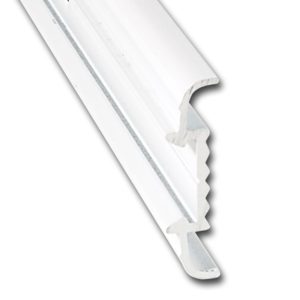 AP PRODUCTS 021-56401-8 MOLDING TRIM P.WHT 8FT EA, Insert Molding Trim Type; 1-1/4 Inch Height x 1/3 Inch Width x 8 Foot Length; Polar White; Aluminum