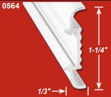 AP PRODUCTS 021-56402-8 MOLDING TRIM BLK 8FT EA, Insert Molding Trim Type; 1-1/4 Inch Height x 1/3 Inch Width x 8 Foot Length; Black; Aluminum