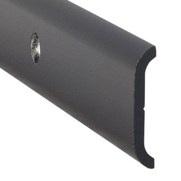 AP PRODUCTS 021-87202-16 NON FLAT TRIM BLK 16FT EA, Non-Insert Flat Trim Type; 1-1/32 Inch Height x 1/6 Inch Width x 16 Foot Length; Black; Aluminum