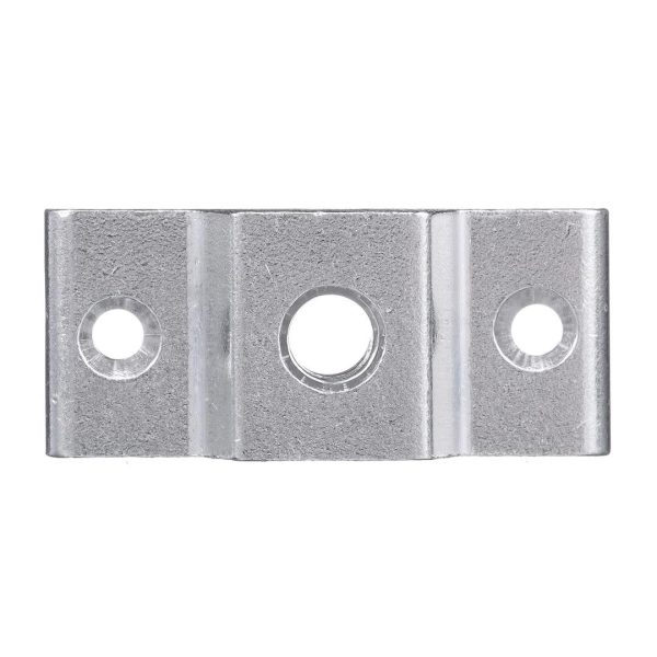 ATTWOOD 50727 5072-7 Sure-Grip Rod Holder Mounting Base Flat Rail Base, Fits Square Rail, Pre-Drilled, Extruded Aluminum,Silver