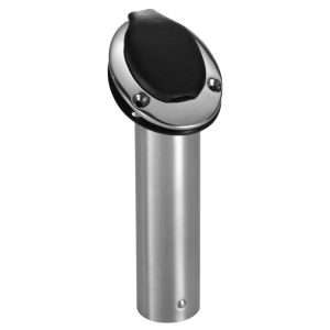 ATTWOOD 66470-7 CLOSED END ROD HOLDER - 30° - BLACK INSERT