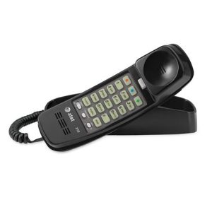 AT&T 210 BLACK Trimline Corded Phone Black