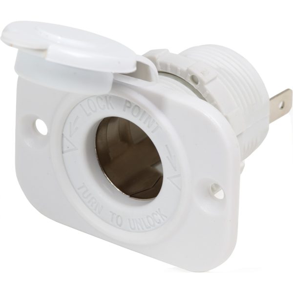 BLUE SEA 1011200 12 VOLT DASH SOCKET - WHITE