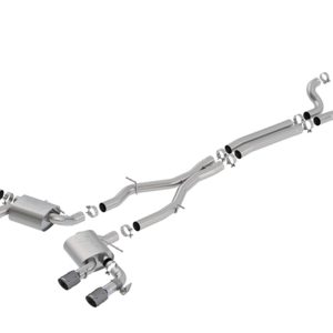 BORLA 140727CFBA Cat-Back System for 2017-2023 Chevrolet Camaro ZL1 6.2L V8 Auto./ Man. Trans. With NPP (dual mode exhaust). NOT Recommended For Convertibles. Installation REQUIRES Cutting O.E. System