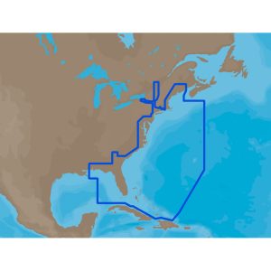 C-MAP NA-M022SDCARD MAX NA-M022 - U.S. EAST COAST & THE BAHAMAS - SD CARD