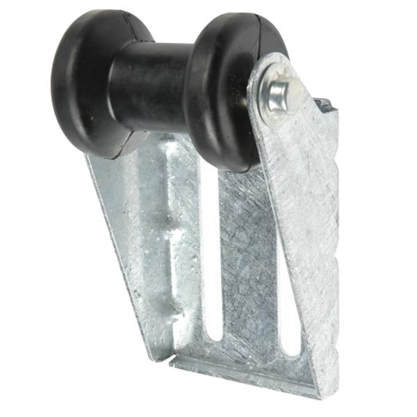 C.E. SMITH 10400G PANEL BRACKET ASSEMBLY 4 INCH SPOOL ROLLER - BLACK