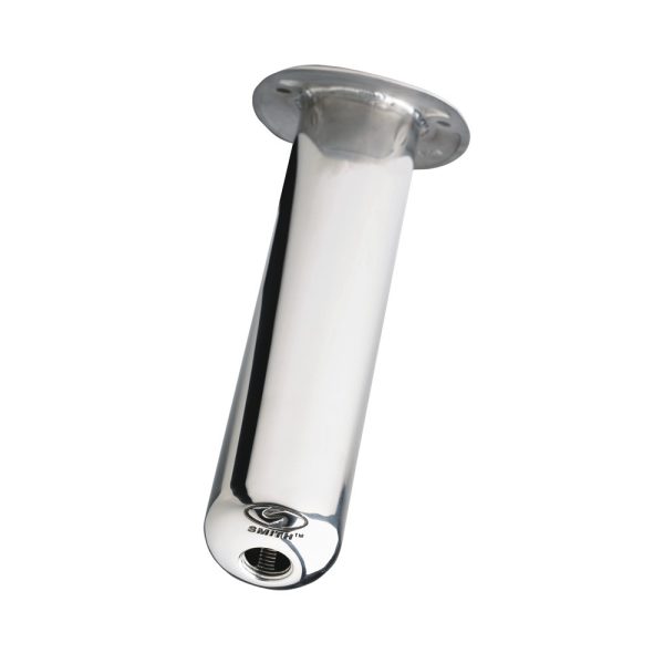 C.E. SMITH 53680CA FLUSH MT ROD HOLDER SILVER STAINLESS 10.5 INCH 0 DEG