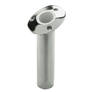 C.E. SMITH 536810C Flush Mount Rod Holder - 15 Degree - Cast - 10.5 INCH Deep