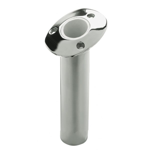 C.E. SMITH 536810C Flush Mount Rod Holder - 15 Degree - Cast - 10.5 INCH Deep