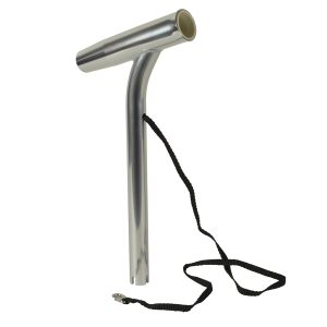 C.E. SMITH 53800 OUTRIGGER ROD HOLDER W/LINER & STRAP - ALUMINUM