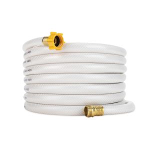 CAMCO 22793 TastePURE 50-Ft Water Hose - RV Drinking Water Hose Contains No Lead, No BPA & No Phthalate - Features Diamond-Hatch Reinforced PVC Design - 5/8 INCHInside Diameter, Made in the USA