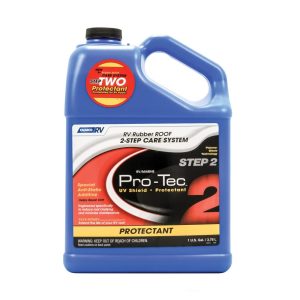 CAMCO 41448 Pro-Tec Rubber Roof Protectant Gallon - Reduces Roof Chalking and Resists Dirt, Helps Extend the Life of RV and Trailer Rubber Roofs