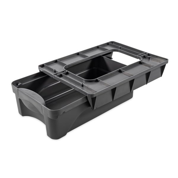CAMCO 43450 Pop-A-Drawer, RV Under Cabinet Drawer - The Perfect Solution for Additional Storage in Your RV - Mounting Brackets and Hardware Included, Charcoal