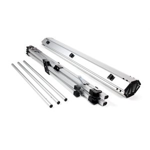 CAMCO 51892 Aluminum Roll-Up Table with Carrying Bag | Lightweight & Easy-to-Carry | Comfortably Sits 4-6 People | Ideal for Tailgating, Camping, the Beach, Parties & More