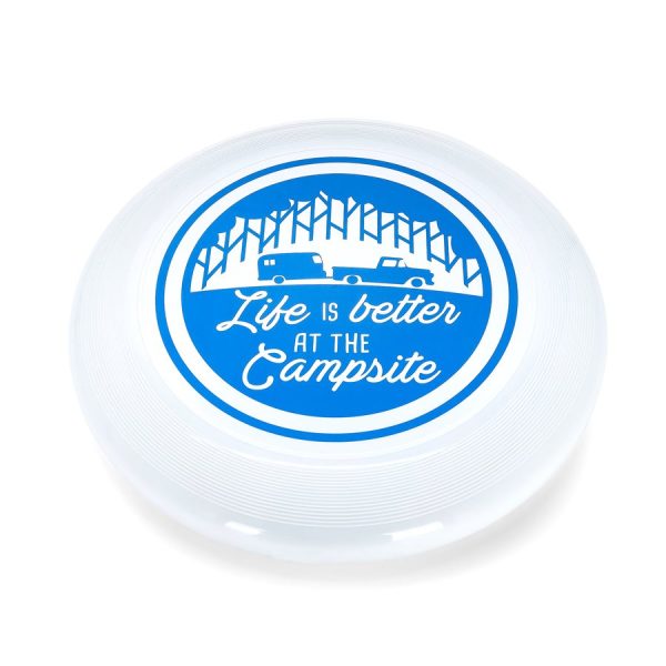 CAMCO 53256 Life is Better at The Campsite Retro RV Themed Flying Disc-for Fun Outdoor Games and Exercising