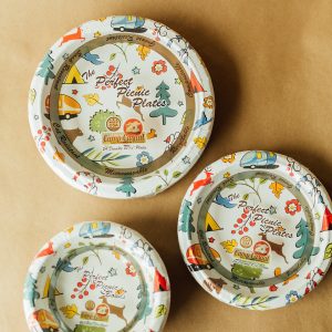 CAMP CASUAL CC007W10 CC-007W10 Eco-Friendly 10 1/16 INCH Paper Plates 24 ct - Into The Woods, Large