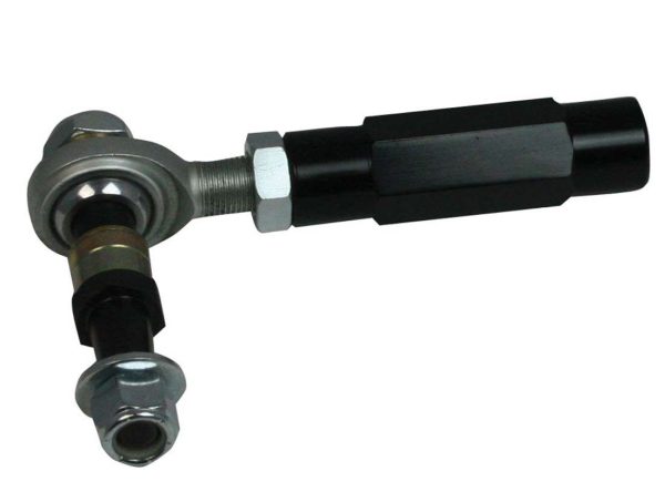 COMPETITION ENGINEERING C2408 Bump Steer Adjuster; Direct Fit; Anodized; Black; Aluminum; With Adjuster Tubes/ 5/8 Inch Rod Ends/ Shims