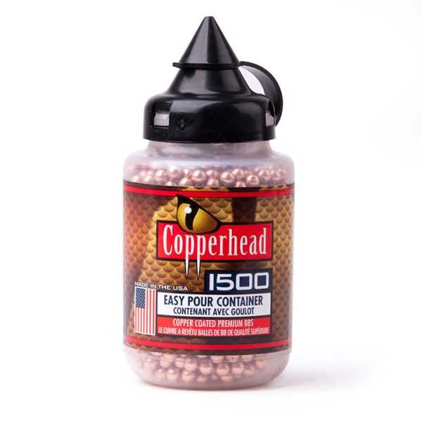 CROSMAN 0737 Copperhead Bbs 4.5 Mm Copper Coated 5.3 Gr. 1500 Count
