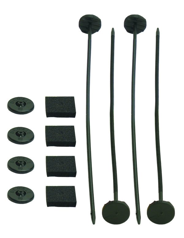 DERALE 13001 Plastic Rod Mounting Kit, Silver
