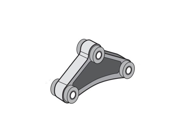 DEXTER 01312202 Leaf Spring Equalizer; 2.88 Inch Height; Triple Axle; 8000 Pound Load Capacity Axles; Fits 35 Inch Axle Spacing