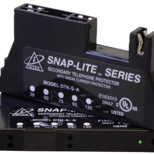 DITEK DTK-SL130A SNAP-IT 66-BLOCK W/ PROTECTION W/ DIAGNOSTIC LED & 150MA SELF RESETTABLE FUSE, FOR ANALOG CIRCUITS