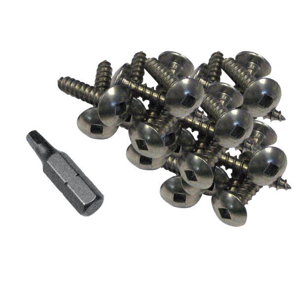 DOCK EDGE 1006-F STAINLESS STEEL PROFILE FASTENERS 100 PCS 1 INCH