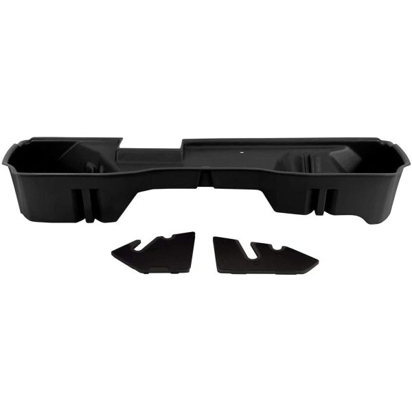 DU-HA 10304 Under Seat Storage fits 2014-2019 Chevy Silverado/GMC Sierra Double Cab Classic Style Body | Black Heavy-Duty Back Seat Organizer