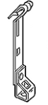 ERICO AF146T Purlin Clip-100pk 1/16in. -1/4in. Threaded Rod Nut Required