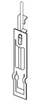 ERICO EC3114Z34 ELECTRICAL SUP CLIP FOR #12 WIRE THRU 1/4 PLAIN ROD/100BX