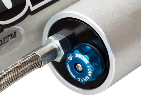 FOX 985-26-016 Factory Inc 2.0 Factory Series Smooth Body Reservoir Shock CD Adjuster; Aluminum; Extended 24.45 in; Collapsed 14.85 in; Stroke 9.6 in