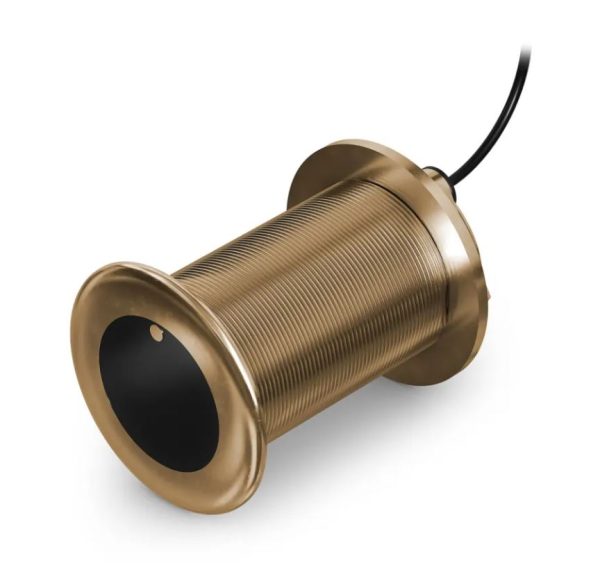 GARMIN 010-02867-00 Transducer; GT12M-THF; Thru-Hull Mount With 0 Degree Tilt Element; 8 Pin; 800 Foot Saltwater/ 1200 Foot Freshwater Maximum Depth; 85 To 165 kHz Medium Band CHIRP Frequency; 0 To 7 Degree Transom Angle