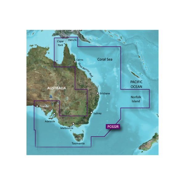 GARMIN 010-C0756-00 BLUECHART G2 VISION HD - VPC022R - EAST COAST AUSTRALIA - MICROSD/SD