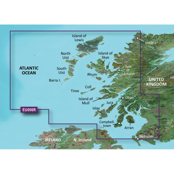 GARMIN 010-C0765-00 BLUECHART G2 VISION HD - VEU006R - SCOTLAND, WEST COAST - MICROSD;/SD
