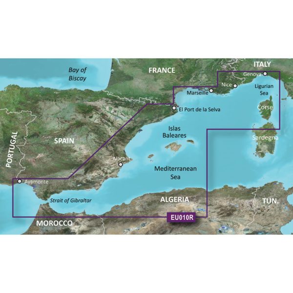 GARMIN 010-C0768-20 BLUECHART G2 HD - HXEU010R - SPAIN MEDITERRANEAN COAST - MICROSD/SD