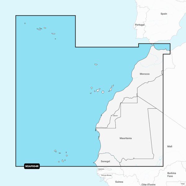 GARMIN 010-C1227-20 NAVIONICS+ NSAF004R - AFRICA, NORTHWEST - MARINE CHART